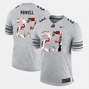 #23 Tyvis Powell Ohio State Buckeyes For Men's Pictorital Gridiron Fashion Pictorial Gridiron Fashion Jersey - Gray