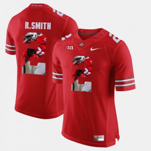 #2 Rod Smith Ohio State Buckeyes Pictorial Fashion For Men Jersey - Scarlet