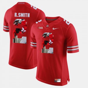 #2 Rod Smith Ohio State Buckeyes Pictorial Fashion For Men Jersey - Scarlet