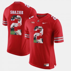 #2 Ryan Shazier Ohio State Buckeyes Men's Pictorial Fashion Jersey - Scarlet