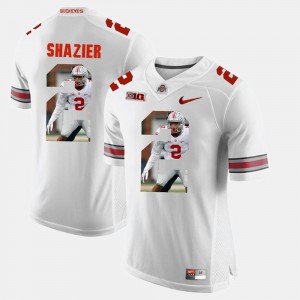 #2 Ryan Shazier Ohio State Buckeyes For Men's Pictorial Fashion Jersey - White