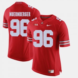 #96 Sean Nuernberger Ohio State Buckeyes Alumni Football Game Mens Jersey - Scarlet