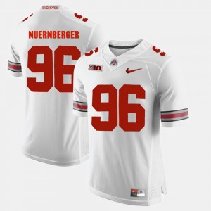 #96 Sean Nuernberger Ohio State Buckeyes Alumni Football Game Mens Jersey - White