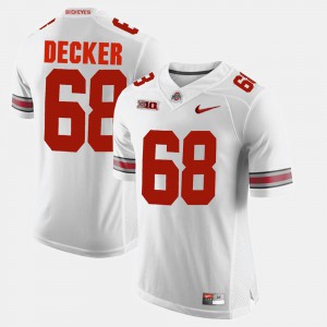 #68 Taylor Decker Ohio State Buckeyes Men's Alumni Football Game Jersey - White