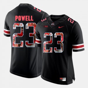 #23 Tyvis Powell Ohio State Buckeyes Pictorial Fashion Mens Jersey - Black