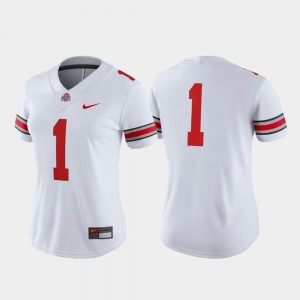 #1 Ohio State Buckeyes Women's College Football Game Jersey - White