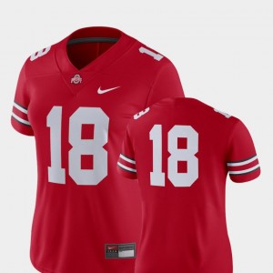 #18 Ohio State Buckeyes 2018 Game College Football Women Jersey - Scarlet
