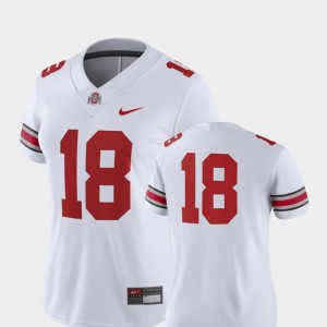 #18 Ohio State Buckeyes College Football Women's 2018 Game Jersey - White