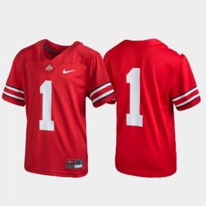 #1 Ohio State Buckeyes Football Untouchable Kids Jersey - Scarlet