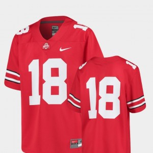 #18 Ohio State Buckeyes Youth(Kids) Replica College Football Jersey - Scarlet