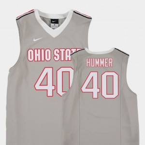 #40 Daniel Hummer Ohio State Buckeyes College Basketball Replica Youth Jersey - Gray