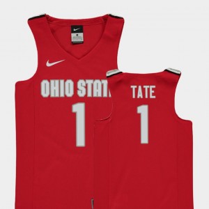 #1 Jae'Sean Tate Ohio State Buckeyes For Kids Replica College Basketball Jersey - Red