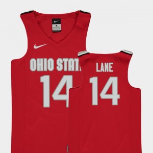 #14 Joey Lane Ohio State Buckeyes College Basketball Replica Youth Jersey - Red