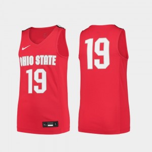 Nike Men's Ohio State Buckeyes #1 Scarlet Replica Retro Basketball