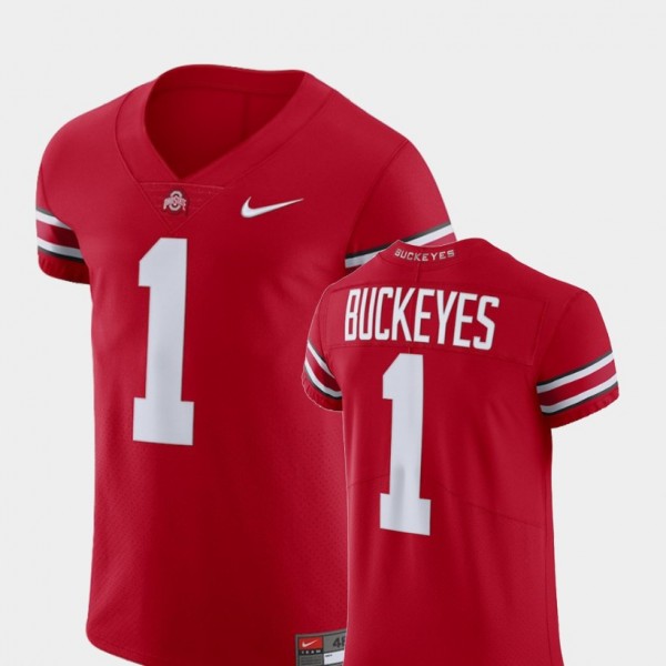 1 Ohio State Buckeyes Men s V Neck Football Elite Jersey Scarlet