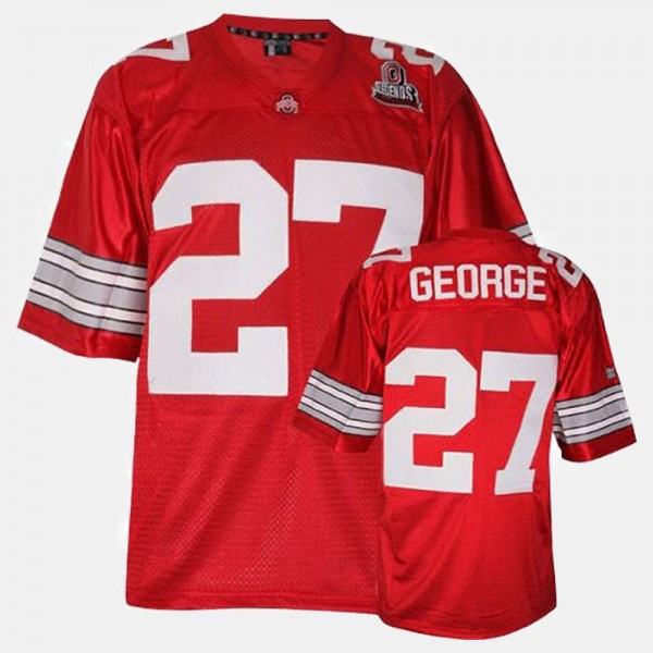 27 Eddie George Ohio State Buckeyes College Football Men Jersey - Red