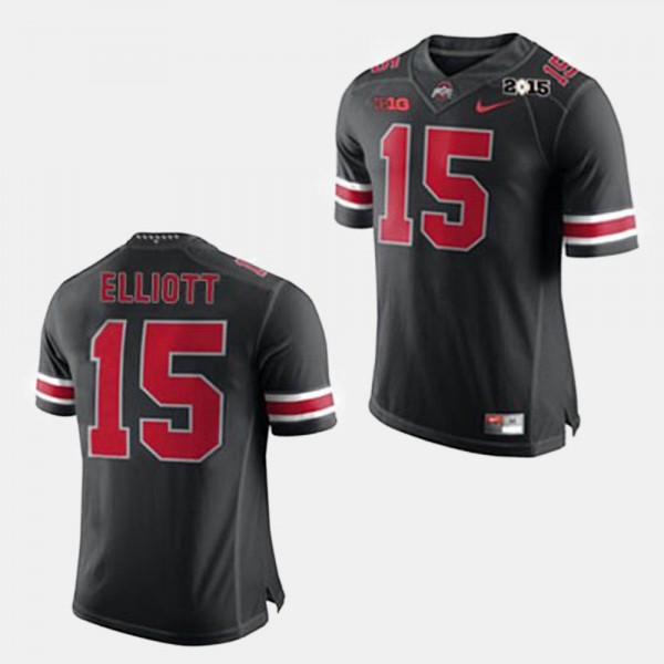 15 Ezekiel Elliott Ohio State Buckeyes Men College Football Jersey Black