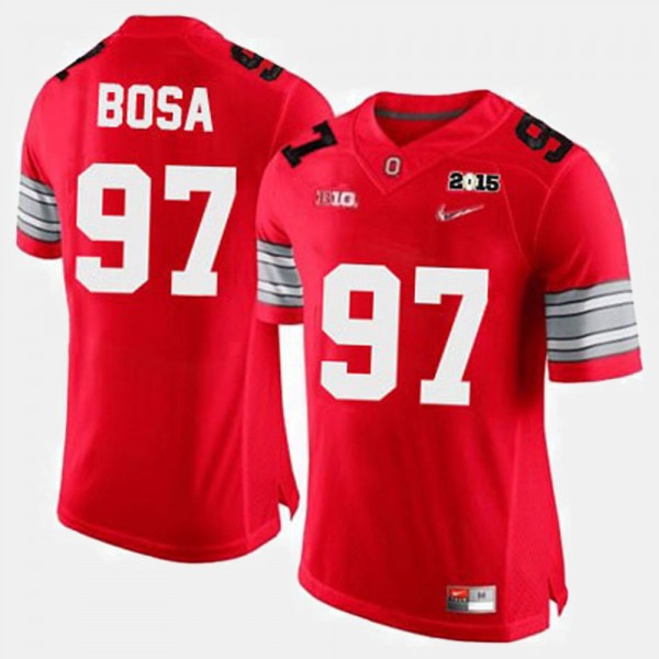 Ohio State Buckeyes No97 Joey Bosa Red USA Flag College Jersey